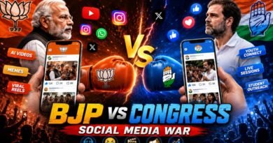 BJP vs Congress Social Media War - bjp roast congress with new ai video