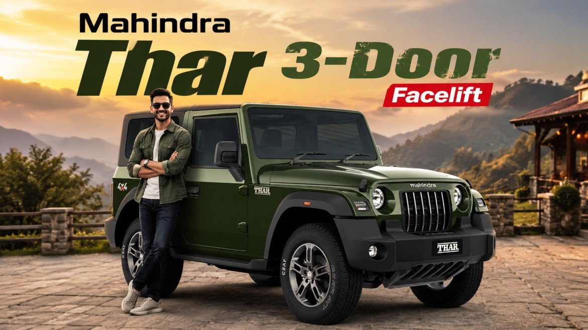 Mahindra Thar 3-Door Facelift: Thar Roxx वाले फीचर्स के साथ जल्द होगी लॉन्च, जानिए 7 बड़े बदलाव और लॉन्च टाइमलाइन
