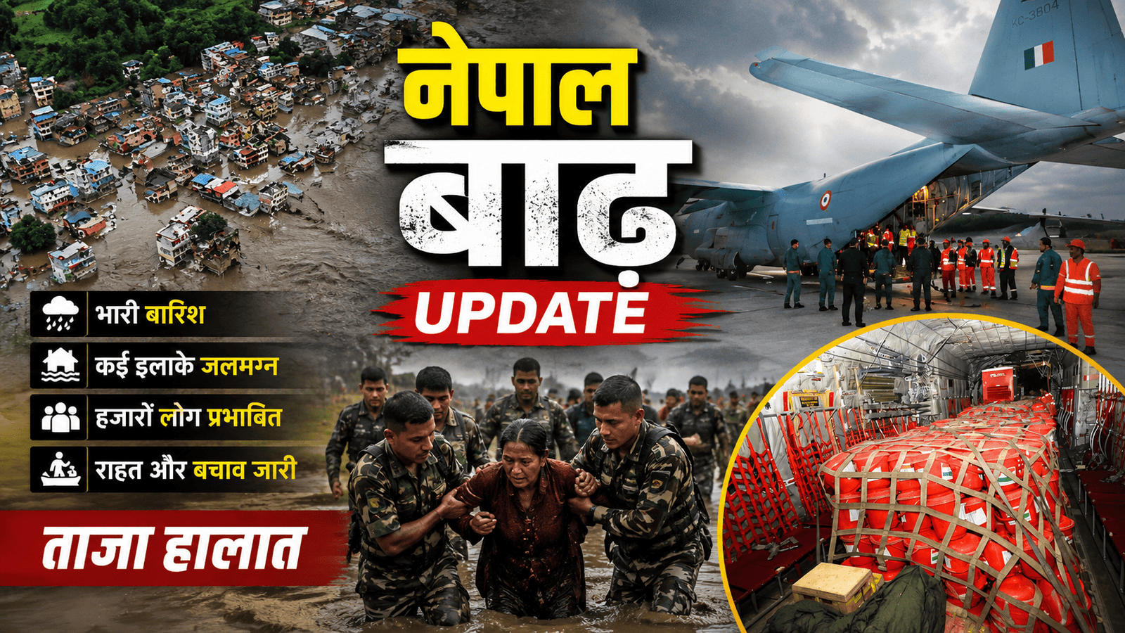 Nepal Flood Update Today: नेपाल में लगातार जल प्रलय, भारत ने भेजी राहत सामग्री, जानें लेटेस्ट अपडेट्स