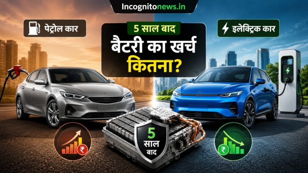 इलेक्ट्रिक कार की बैटरी का खर्च