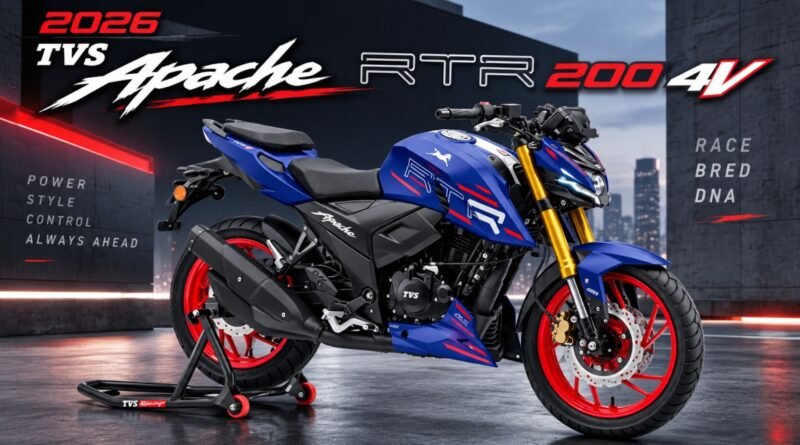 2026 TVS Apache RTR 200 4V Price in india
